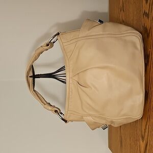 Coach Parker Leather Tan Shoulder Bag